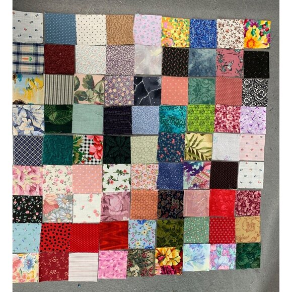 Multicolor 297 Precut 2" Cotton Fabric Squares Quilting & Crafting Sew - Picture 3 of 5